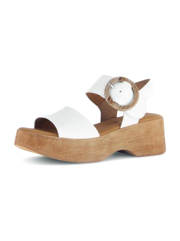 Gabor Plateau Sandaletten in Weiß