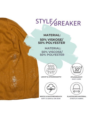 styleBREAKER Beanie Mütze in Cognac