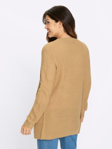 Sieh an! Strickjacke in camel