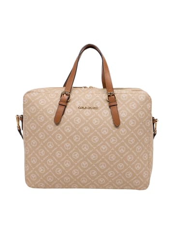 Carlo Colucci Laptoptasche Desiderati in Beige