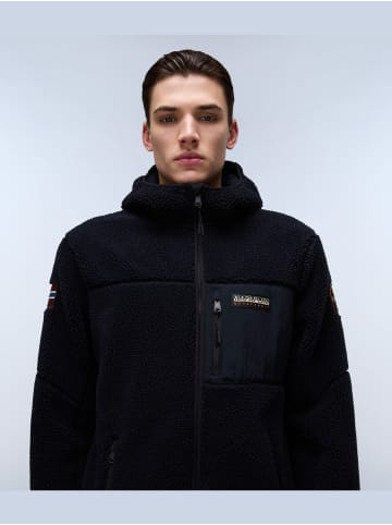 Napapijri Hoodie "Yupik Fzh 3" in Schwarz