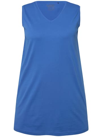 Ulla Popken Strick-Top in mittelblau