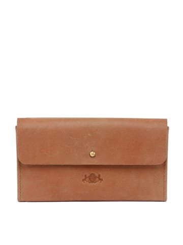 SID & VAIN Leder-Geldbörse Leder Geldbeutel Damen ELSA in beige