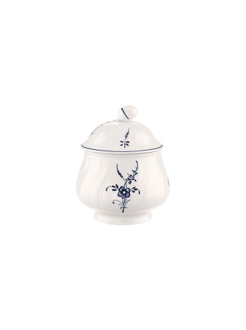 Villeroy & Boch Zuckerdose Vieux Luxembourg 270 ml in weiß-blau