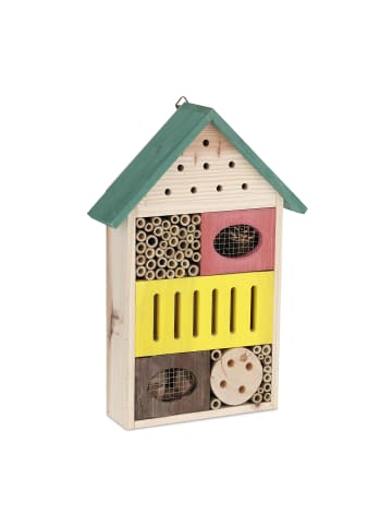 relaxdays Insektenhotel in Bunt - (B)25,5 x (H)37,5 x (T)8 cm