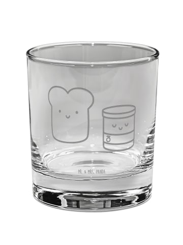 Mr. & Mrs. Panda Whiskyglas Toast Marmelade ohne Spruch in Transparent