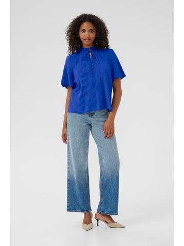 Kaffe Kurzarm-Bluse KAlianna Loose fit in Surf the Web