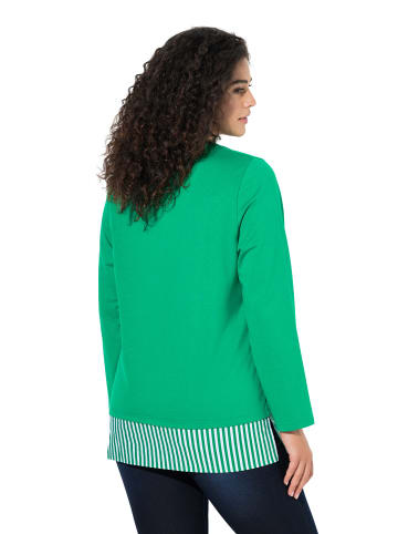 Ulla Popken Sweatshirt in smaragdgrün