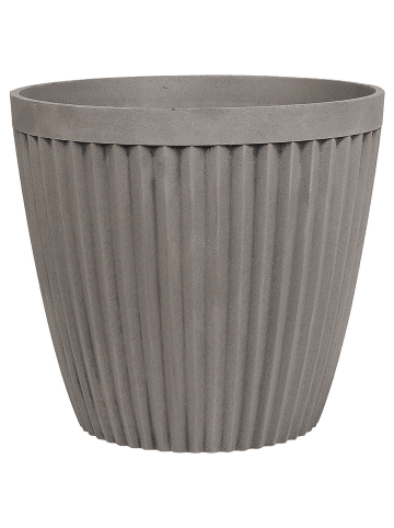 Beliani Outdoor Blumentopf POKA in Grau - (W) 44 x (H) 39 x (L) 44 cm