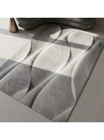 KADIMA DESIGN Teppich Kurzflor Waschbar Ombre DRAU Strapazierfähig OEKO-TEX in Braun
