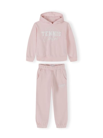 Minoti 2-tlg Langarmshirt & Hose 30FLEECE159 in hellpink