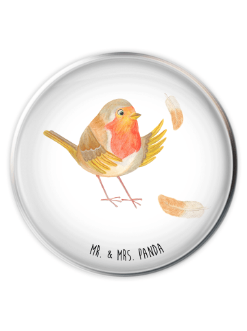 Mr. & Mrs. Panda wasserstopper waschbecken Rotkehlchen Federn oh... in Weiß