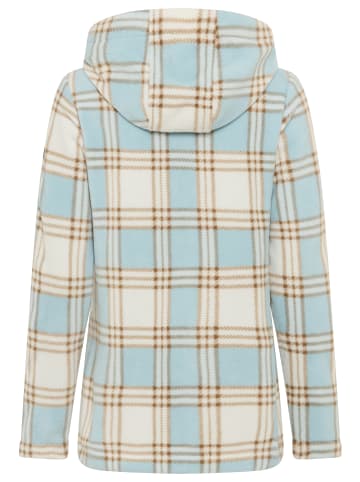 Kangaroos Fleecejacke in w.weiß-mint -braun