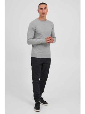 INDICODE Rundhalspullover IDBadan 35542MM Herren Feinstrickpullover in Grau