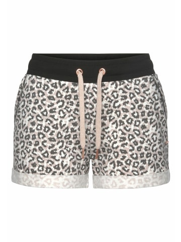 LASCANA Shorts in beige-schwarz