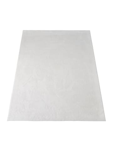 KADIMA DESIGN Teppich Kurzflor waschbar Einfarbig Wohnzimmer in Weiß