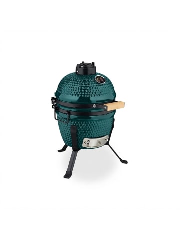 relaxdays Kamado Grill in Grün - Ø 32 cm
