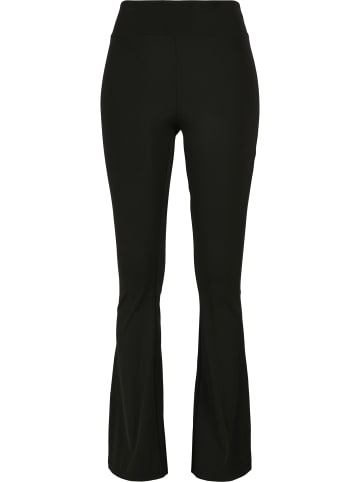 Urban Classics Urban Classics Damen Ladies Recycled High Waist Flared Leggings in black