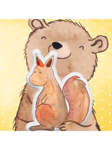 Mr. & Mrs. Panda Kissen Einhorn Glauben ohne Spruch in Weiß