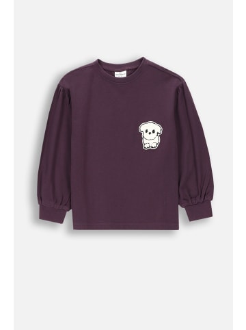 Coccodrillo T-Shirt mit langen Ärmeln in violett