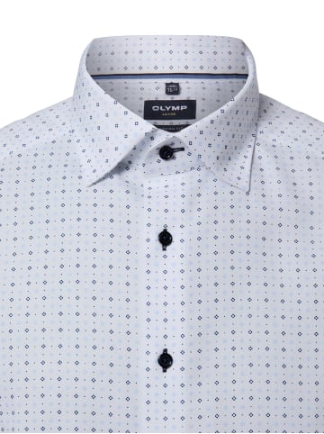 OLYMP  Hemd in weiß blau