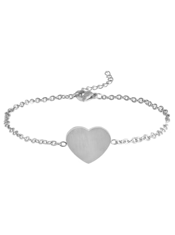 Adeliás Damen Anhänger – Herz Herzanhänger aus Edelstahl in silber