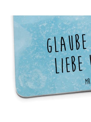 Mr. & Mrs. Panda Untersetzer Pinguin Marienkäfer mit Spruch in Eisblau