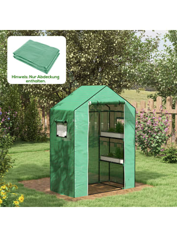 Outsunny Ersatzfolie,140L x 73B x 190H cm,Grün
