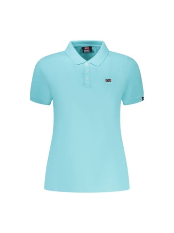NORWAY 1963 Blau Baumwolle Damen Polo
