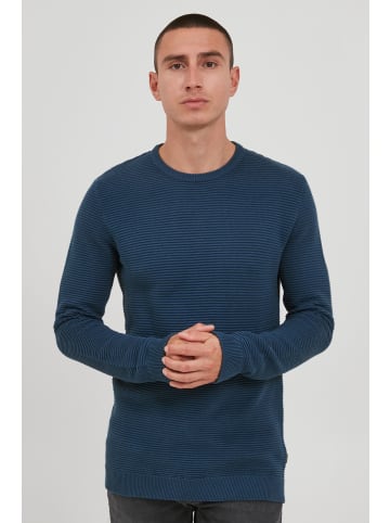 !SOLID Strickpullover SDNicholas 21300737-ME Feinstrickpullover mit Rundhalsausschnitt in Blau
