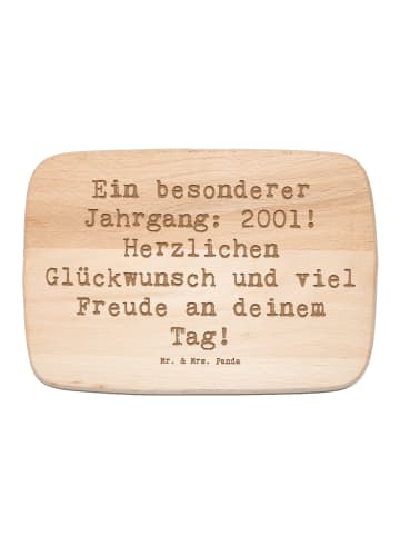 Mr. & Mrs. Panda Holzbrett Spruch 2001 Geburtstag mit Spruch in Transparent
