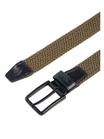 Camel Active Flechtgürtel mit Stretchfunktion in Olivgrün