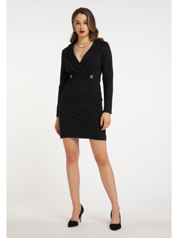 faina Damen Etuikleid in Schwarz