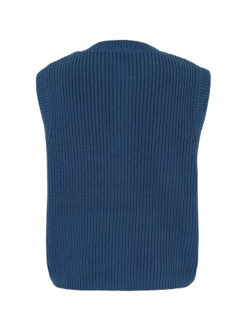Zero  Strickweste mit Knopfleiste in Ensign Blue