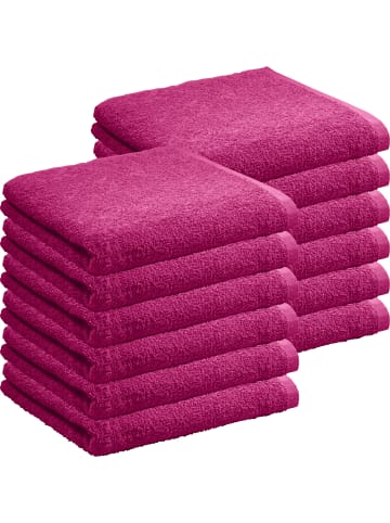 REDBEST Frottier, Leichtfrottier Handtuch 12er-Pack Oceanside in fuchsia