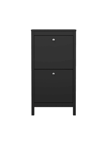 CALICOSY Regal BARCELONE in Mattschwarz - (W)53,8  x (H)102,9  x (L)24,6 cm