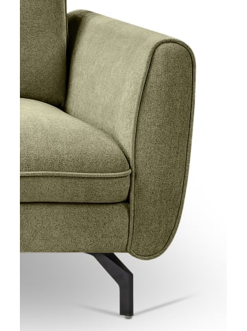 Inn.Furn Sofa grün Webstoff 259 x 167 cm, Ecksofa 5-Sitzer, L-Sofa Ottomane links