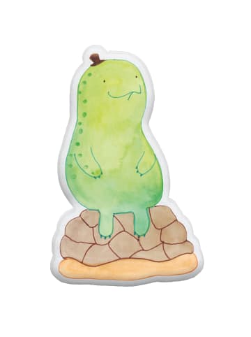 Mr. & Mrs. Panda Kissen Schildkröte Pause ohne Spruch in Weiß