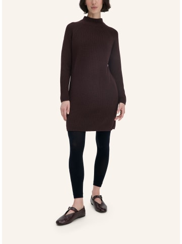 Hessnatur Strick Kleid in schwarzbeere