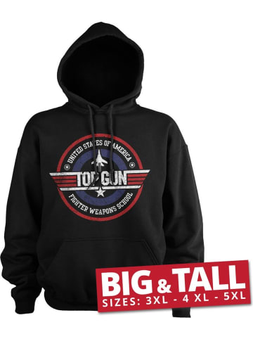 TOP GUN Hoodie in Schwarz