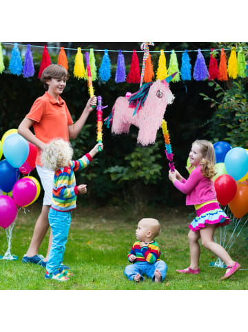 relaxdays Pinata Einhorn in Rosa-Pink