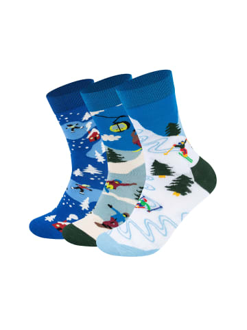 Happy Socks Socken Winter Sports in blue
