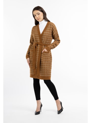 faina Damen Cardigan in Braun