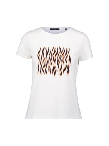 Zero  T-Shirt mit Animalprint in Patch CreamBrown