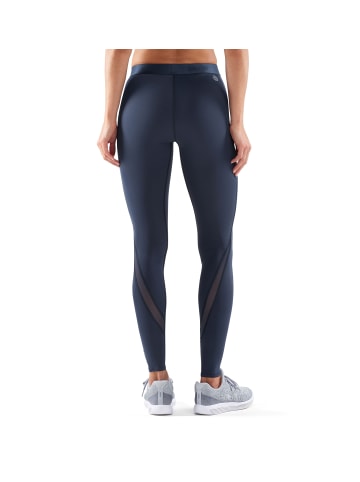 skins Kompressionshose DNAmic Long Tights in Navy Blue
