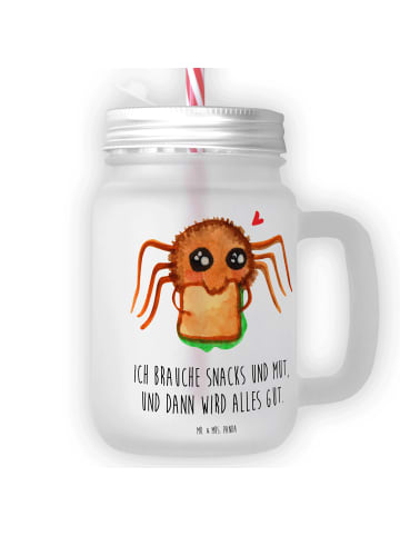 Mr. & Mrs. Panda Trinkglas Mason Jar Spinne Agathe Sandwich mit ... in Transparent