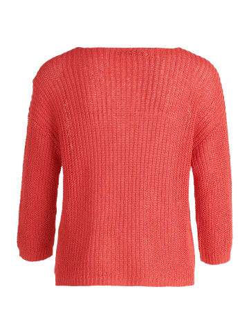 Betty Barclay Basic-Strickpullover mit Rippenstruktur in Cayenne