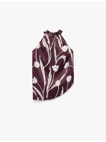 KOTON BLUSE SS in Bordo Gemustert