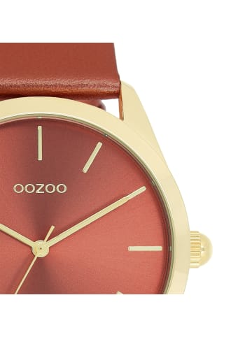 Oozoo Analog-Armbanduhr Oozoo Timepieces rot groß (ca. 40mm)