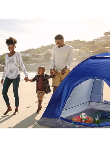 relaxdays Popup Strandzelt in Blau - (B)200 x (H)135 x (T)200 cm
